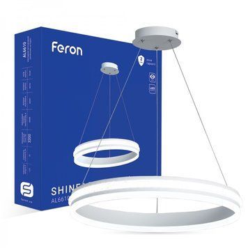 Підвісна LED люстра кругла в білому корпусі та сучасному дизайні  AL6610 SHINE LEVITATION 50Вт 4000K 7691 фото