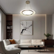 Подвесная LED люстра круглая в белом корпусе и современном дизайне CAMELIA R 60 Вт 10576 фото 11