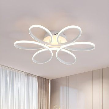 Люстра LED мінімалістична стельова біла з пультом AL6520ARD LUCE 65Вт 8360 фото