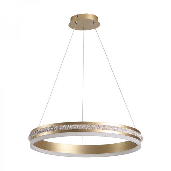 Підвісна LED люстра кругла в золому корпусі та сучасному дизайні AL6610 SHINE LEVITATION 50Вт 4000K 40284 фото