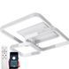 Люстра LED сучасна квадратна біла з пультом AKRILIKA SQUARE 130W 4S WHITE/CLEAR AKRILIKA SQUARE 130W 4S WHITE/CLEAR фото 1
