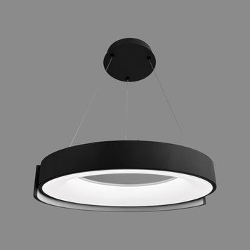 Подвесная LED-люстра в сером корпусе на три режима &Oslash;50 см 1906P-500 Grey 1906C-500 BK фото
