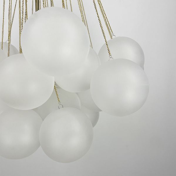 Люстра-пучок Pumpo Bubbles в золотом корпусе &Oslash; 80 см 37 шаров J062-800 AB+WT J062-800 AB+WT фото