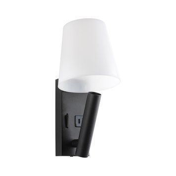 Настінний світильник LED бра чорне UMBRELLA USB+TYPE-C 3W 4200K 552123 фото