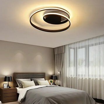 Современный LED-светильник в черном корпусе &Oslash; 50 см MJ56-500 BK MJ56-500 BK фото