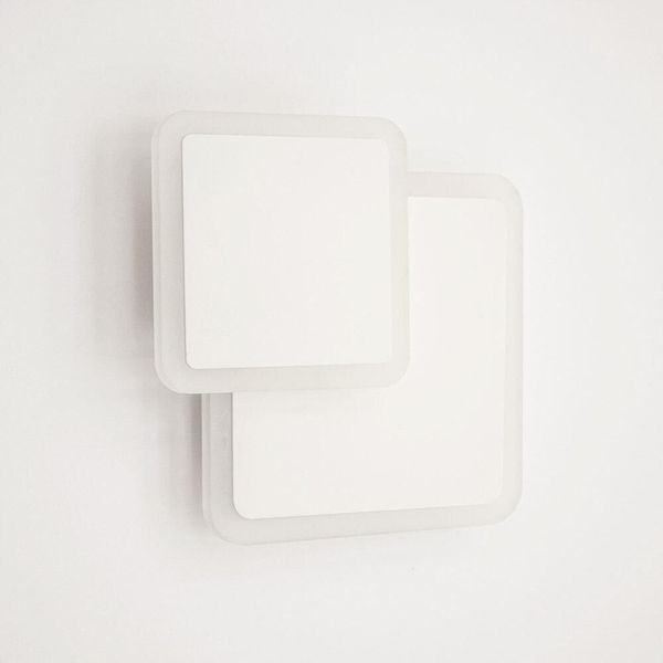 Настінний світильник LED бра біле з режимами освітлення GEOMETRIA SQUARE 12W S185 WHITE GEOMETRIA SQUARE 12W S185 WHITE фото