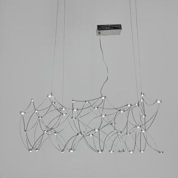 Сетчатая декоративная люстра в хромированном корпусе 105х50 см MJ299-1000*400 CH MJ299-1000*400 CH фото