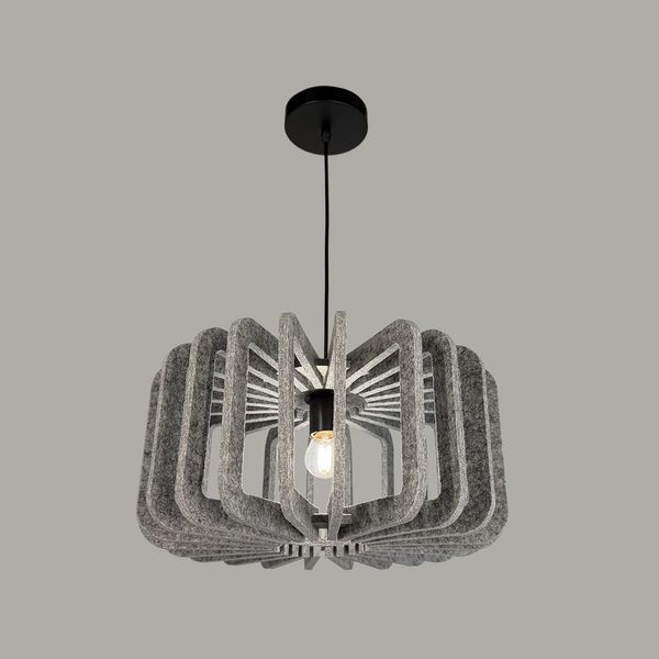 Светильник с подвесным серым фетровым абажуром &Oslash;40х20 см DGMZ1321-400 Grey DGMZ1321-400 Grey фото