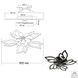 Потолочная люстра-вентилятор Fan Astra Black SMART 85 Вт 3000-6000K с пультом, черная 10580 фото 10