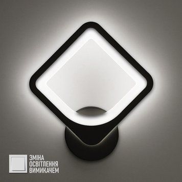 Настінний світильник LED бра чорний з режимами освітлення TETRA 24W  BLACK TETRA 24W  BLACK фото