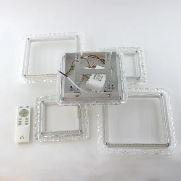 Люстра Smart OVAL ICE RGB 5S WH 75 Вт 10303 фото