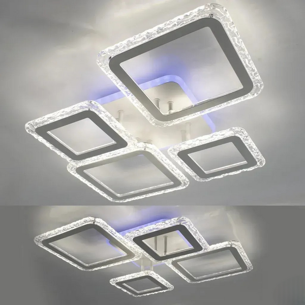 Люстра Smart OVAL ICE RGB 5S WH 75 Вт 10303 фото
