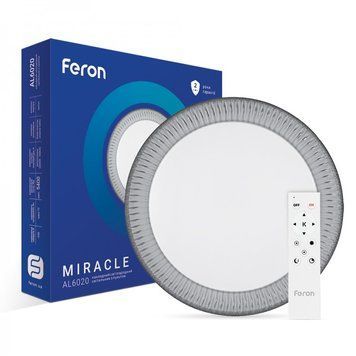 Люстра LED минималистическая круглая потолочная белая с пультом AL6020 MIRACLE 72Вт 7254 фото
