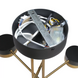 Люстра світлодіодна LED мінімалістична чорна з пультом ASKE 7540 55W RC BK+Bronze  00000111522 фото 4