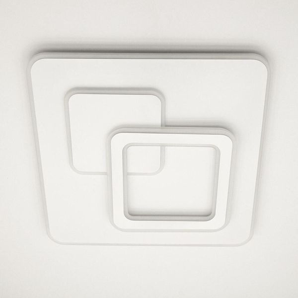 Люстра LED мінімалістична квадратна біла ISLAND 70W S460 ON/OFF WHITE ISLAND 70W S460  фото