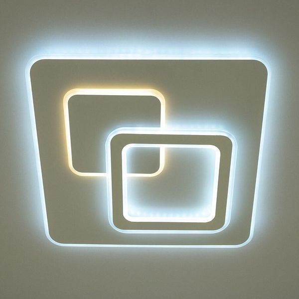 Люстра LED мінімалістична квадратна біла ISLAND 70W S460 ON/OFF WHITE ISLAND 70W S460  фото