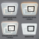 Потолочная LED люстра квадратная UNIVERSE S 85 Вт белая 10404 фото 3