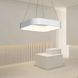 Подвесная LED люстра квадратная в белом корпусе и современном дизайне Solvent 1903 SQ-480*480 P WT 1903 SQ-480*480 P WT фото 1