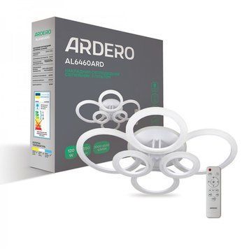 Люстра LED мінімалістична кругла стельова біла з пультом AL6460ARD SOFT R 120Вт 8101 фото
