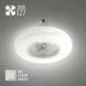 Люстра LED минималистичная круглая белая  с вентелятором FAN LAMP 24W+4W E27 R ON/OFF 4000K FAN LAMP 24W+4W E27 R ON/OFF 4000K фото 1