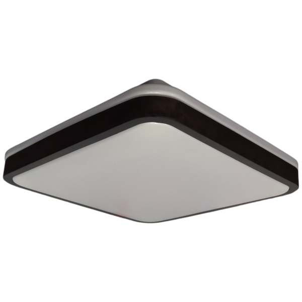 Люстра LED мінімалістична квадратна чорна махагон з пультом GLOW VS-91051 VS-91051 фото