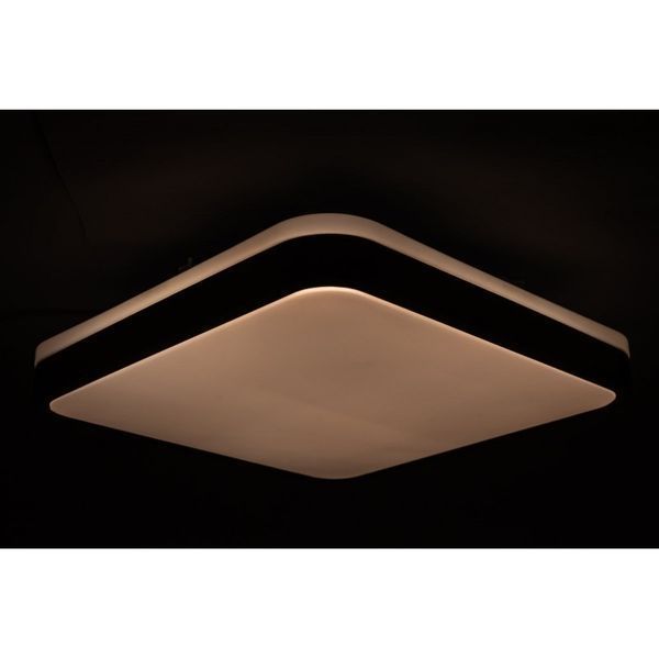 Люстра LED мінімалістична квадратна чорна махагон з пультом GLOW VS-91051 VS-91051 фото
