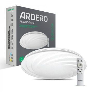 Люстра LED минималистическая круглая потолочная белая с пультом AL5000-3ARD SUNLIGHT 72Вт 7873 фото