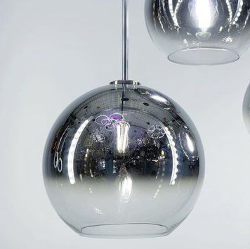 Подвес с глянцевым плафоном с хромированным напылением &Oslash; 20 см 0511/1 L (chrome) (d 200)  0511/1 L (chrome) (d 200) фото