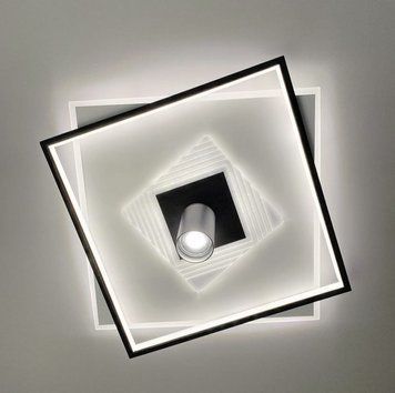 Люстра світлодіодна LED дизайнерська люстра зі спотом чорно-біла X088/500 X088/500 фото