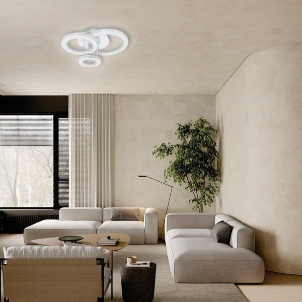 Люстра LED стельова кругла біла AL6163-1ARD VIVID 35Вт 5000K 7921 фото