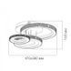 Люстра LED стельова кругла біла AL6163-1ARD VIVID 35Вт 5000K 7921 фото 5