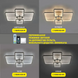 Люстра LED потолочная с пультом минималистичная белая TIRE 60W 4S-APP 10127 фото 8