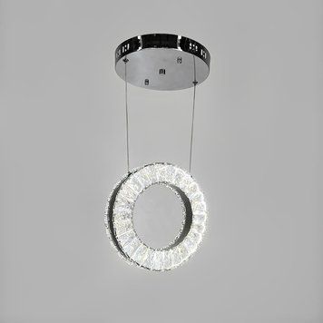 Подвесная LED люстра элегантная хрустальная хром (T)C 141/1 (270) (T)C 141/1 (270) фото