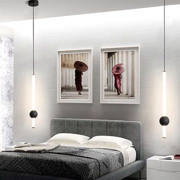 Led світильник у вертикальній формі 60 см із чорною кулькою YG517A/600 VL BK YG517A/600 VL BK фото