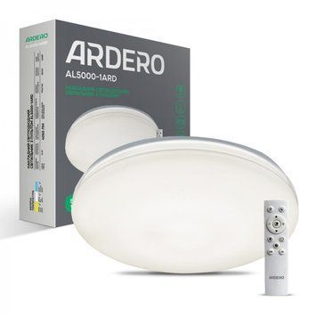 Люстра LED минималистическая круглая потолочная белая с пультом AL5000-1ARD MONO 54Вт 7867 фото