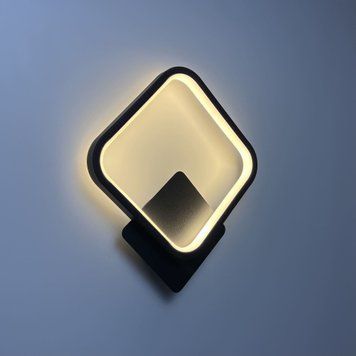Настінний світильник LED бра чорне з режимами освітлення QUADRO 21W S BLACK CCT QUADRO 21W S BLACK CCT фото