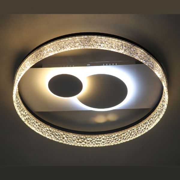 Люстра LED мінімалістична кругла стельова біла з пультом AL6100ARD SERENA 52Вт 7896 фото