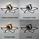 LED люстра-квітка чорна з пультом ELLA 5F 50 Вт 10594 фото 9