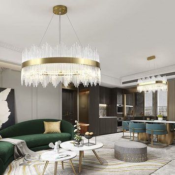 Подвесная LED люстра в изысканном латунном каркасе &Oslash; 80 см J881-800 AB J881-800 AB фото