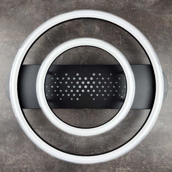 Люстра LED smart KENZO-R+пульт 85W круг чорний  220665 фото