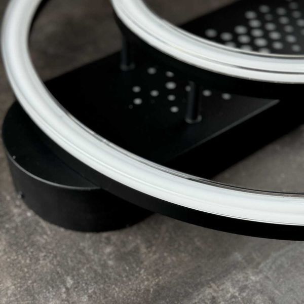 Люстра LED smart KENZO-R+пульт 85W круг чорний  220665 фото