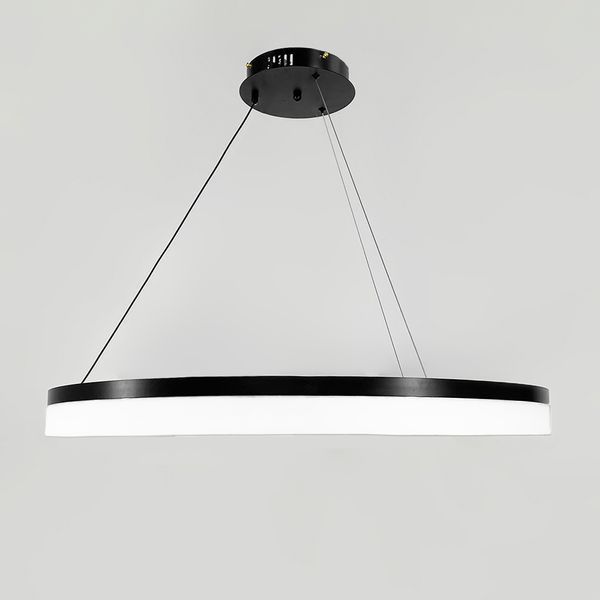 Сучасна LED люстра у чорному каркасі &Oslash; 80 см M2702-800 BK M2702-800 BK фото