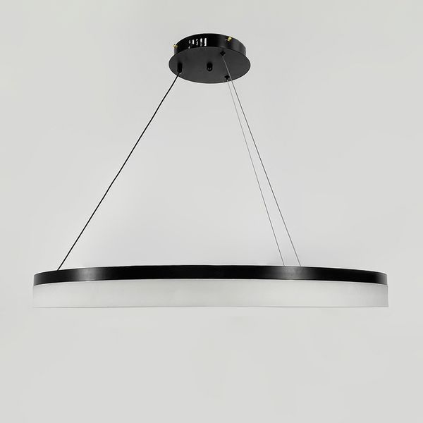 Сучасна LED люстра у чорному каркасі &Oslash; 80 см M2702-800 BK M2702-800 BK фото