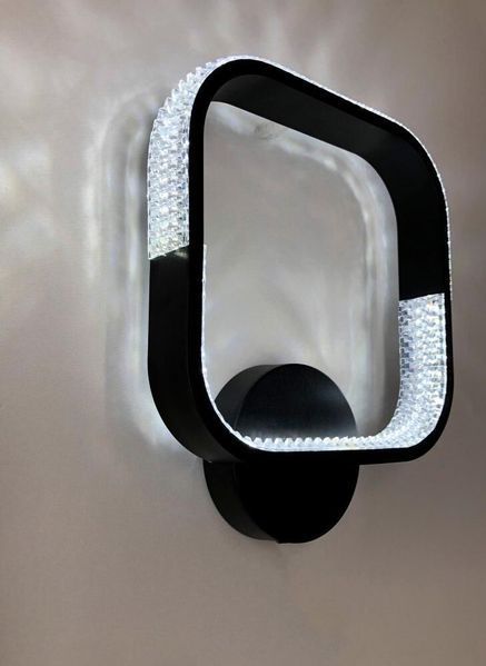 Настінний світильник LED бра чорний з режимами освітлення AKRILIKA SQUARE 22W 1S  BLACK AKRILIKA SQUARE 22W 1S  BLACK фото