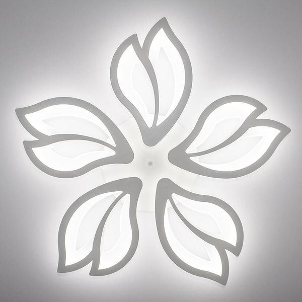 Люстра-квітка LED сучасна біла з пультом ASTRA 120W 5F WHITE ASTRA 120W 5F WHITE фото