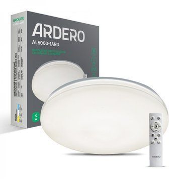 Люстра LED минималистическая круглая потолочная белая с пультом AL5000-1ARD MONO 72Вт  7866 фото