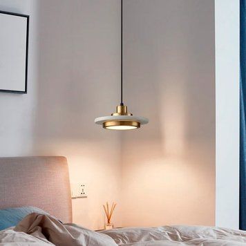 Подвес Lumina с белым мраморным плафоном LED в стиле Ар-деко SC2/1 WT SC2/1 WT фото