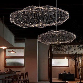 Декоративная люстра-облачка LED CLOUD в белом корпусе 80х45 см MJ83-800 WT MJ83-800 WT фото