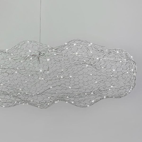 Декоративна люстра-хмаринка LED CLOUD у білому корпусі 100х50 см MJ83-1000 WT MJ83-1000 WT фото