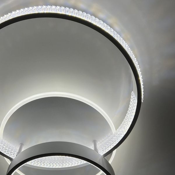 Люстра LED  современная круглая белая с пультом AKRILIKA ROUND 80W 3R WHITE/CLEAR  AKRILIKA ROUND 80W 3R WHITE/CLEAR  фото